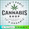 Don't Panic Cannabis It's Organic SVG Cut File for Cricut & Silhouette 2 cannabis 05 copy