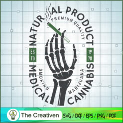 Medical Natural Cannabis SVG Cut File for Cricut & Silhouette