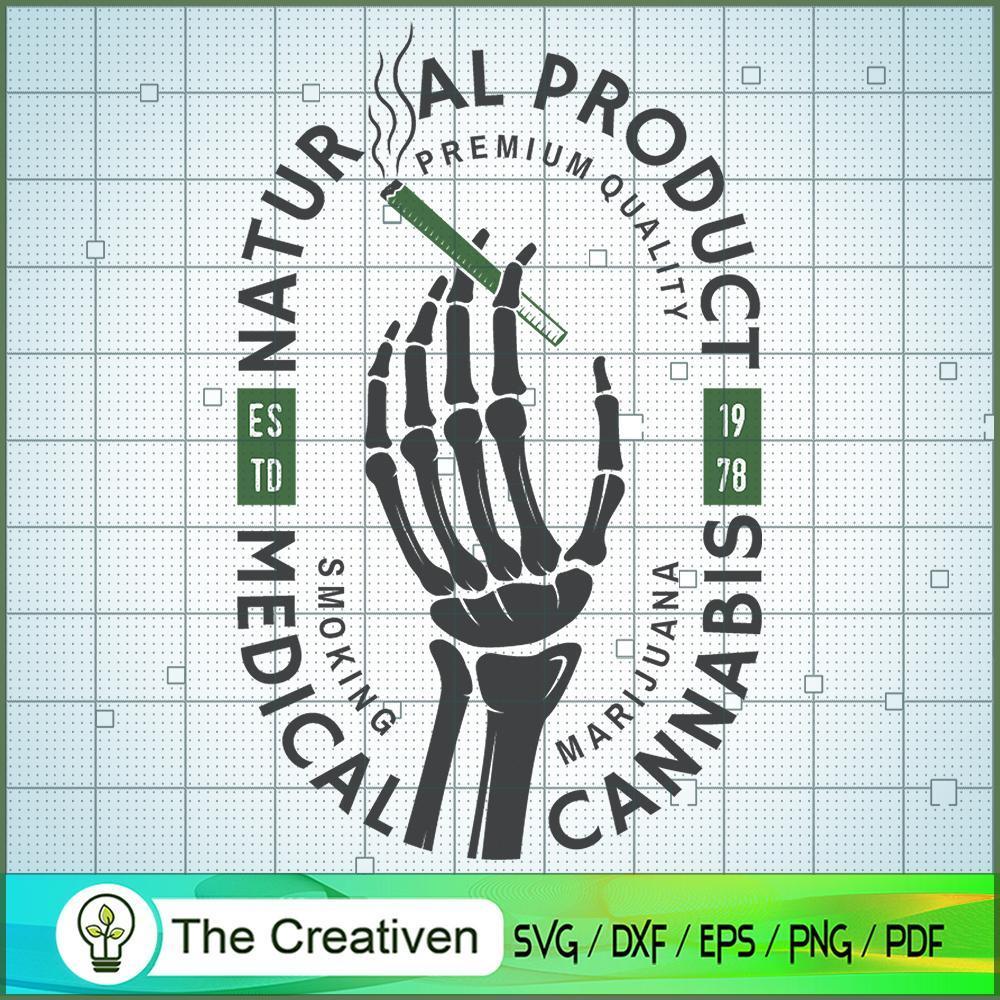 Medical Natural Cannabis SVG Cut File for Cricut & Silhouette 1 Medical Natural Cannabis SVG Cut File for Cricut & Silhouette