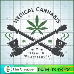 Medical Cannabis SVG Cut File for Cricut & Silhouette
