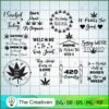 Weed Quotes Bundle SVG Cut File for Cricut & Silhouette 2 mockup 1