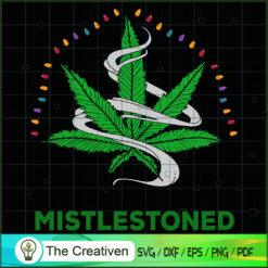 Merry Christmas Weed Cannabis SVG Cut File for Cricut & Silhouette