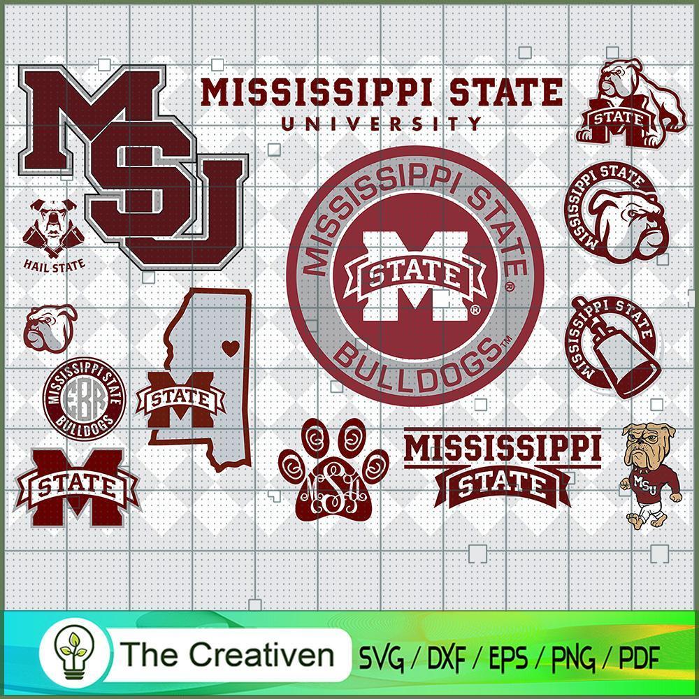 Mississippi State Bulldogs SVG Cut File for Cricut & Silhouette 1 Mississippi State Bulldogs SVG Cut File for Cricut & Silhouette
