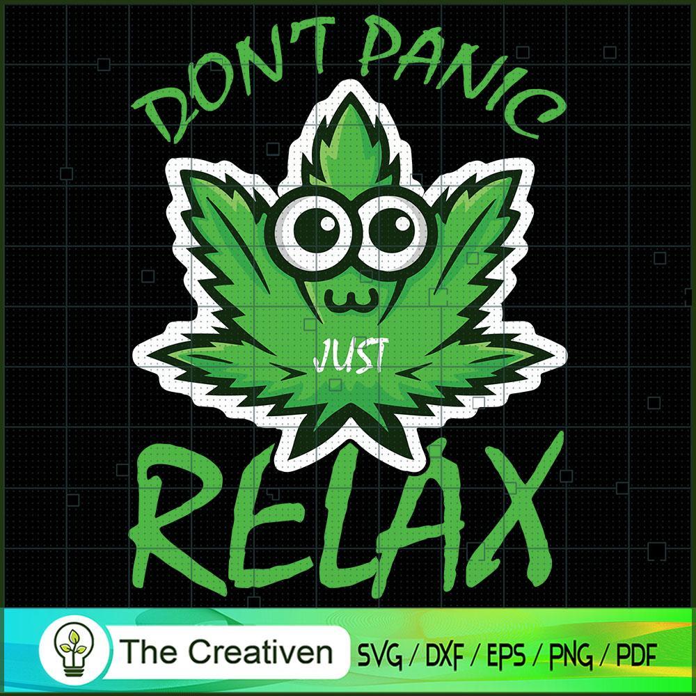 Don't Panic Weed SVG Cut File for Cricut & Silhouette Design 12610 1 Don't Panic Weed SVG Cut File for Cricut & Silhouette Design 12610