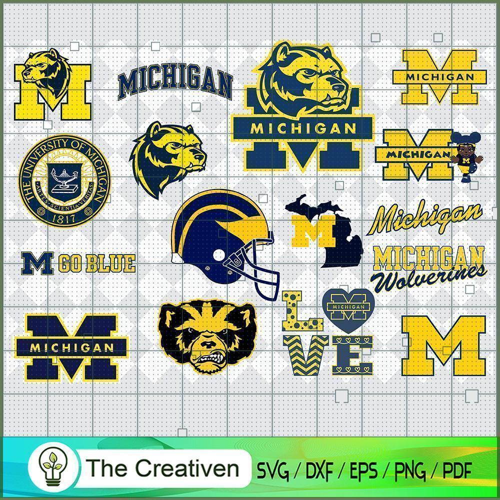 Michigan Wolverines SVG Cut File for Cricut & Silhouette 1 Michigan Wolverines SVG Cut File for Cricut & Silhouette