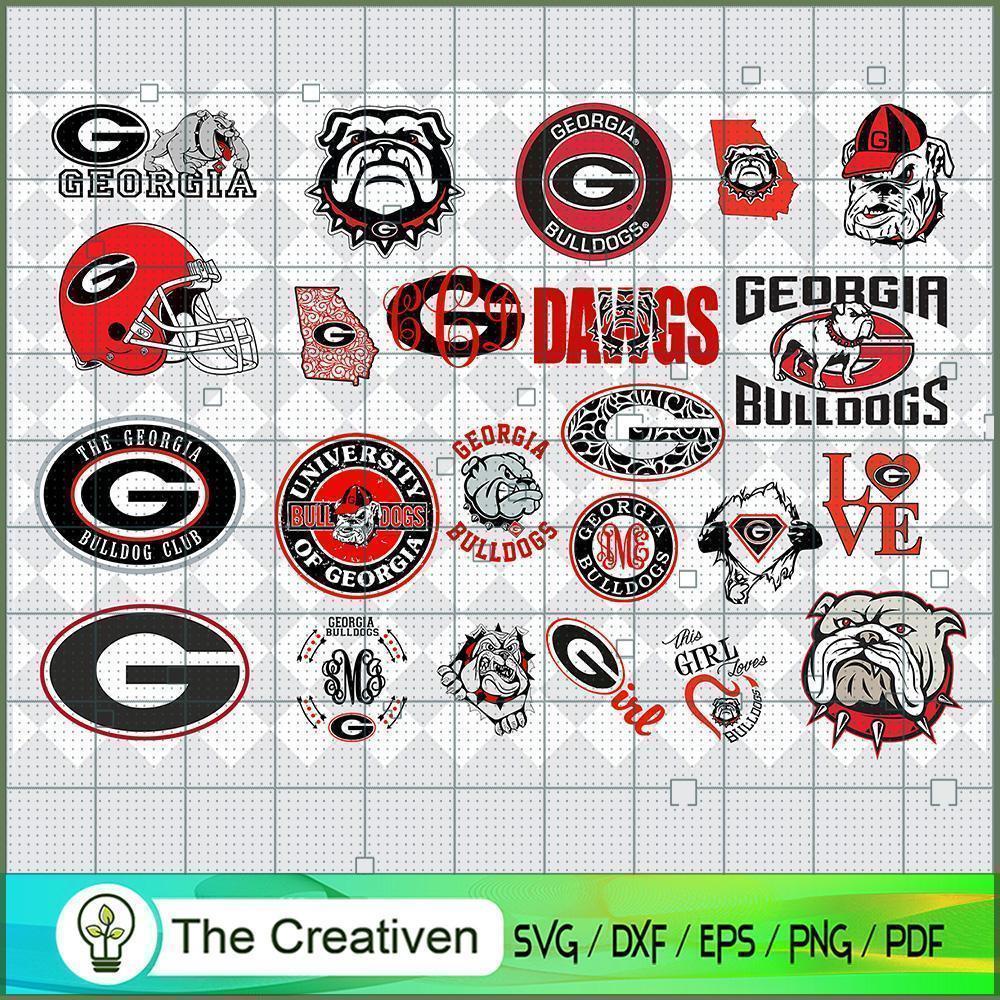 Georgia Bulldogs SVG Cut File for Cricut & Silhouette 1 Georgia Bulldogs SVG Cut File for Cricut & Silhouette