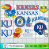Kansas Jayhawks SVG Cut File for Cricut & Silhouette 3 Kansas