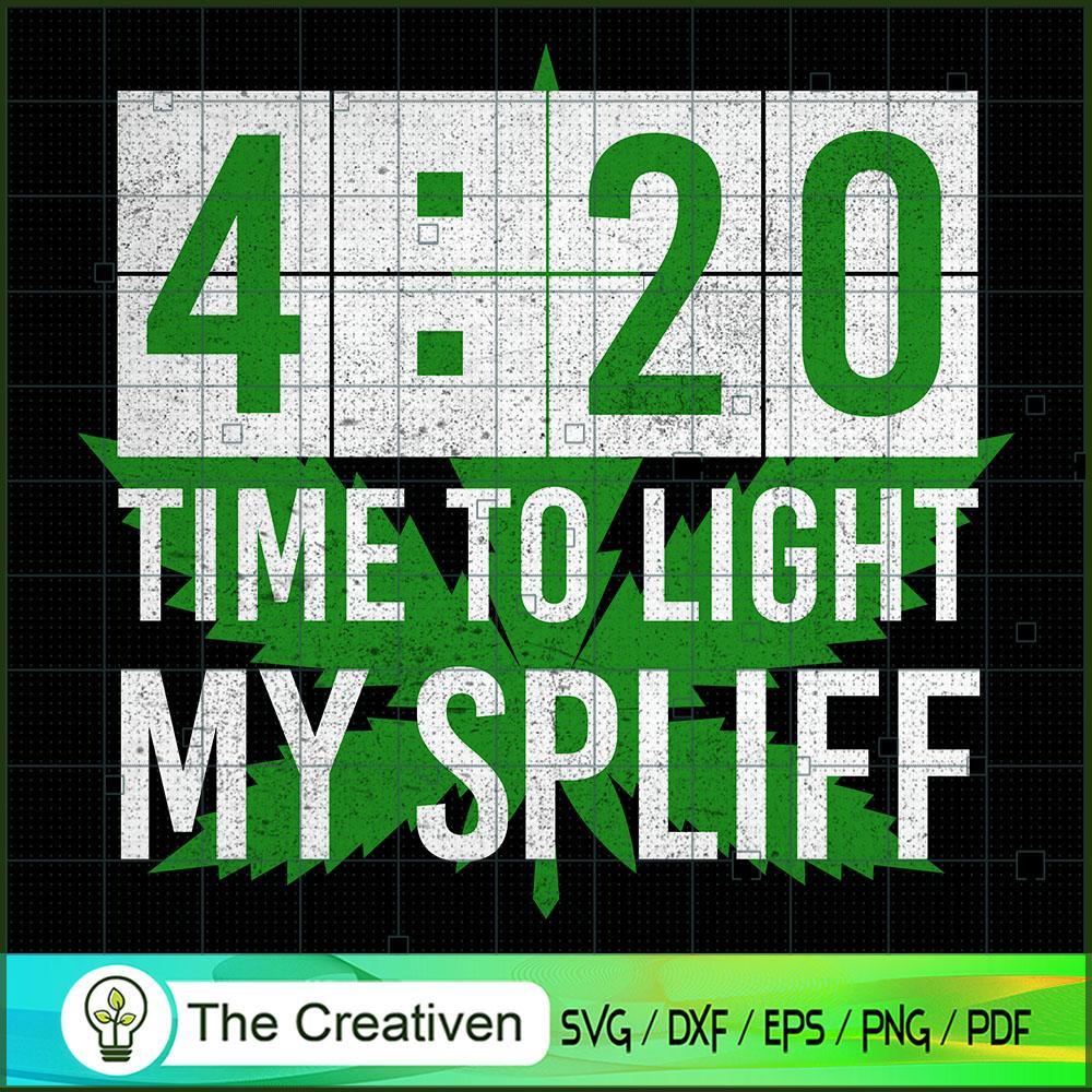 4:20 Times To Light My Spliff SVG Cut File for Cricut & Silhouette 1 4:20 Times To Light My Spliff SVG Cut File for Cricut & Silhouette