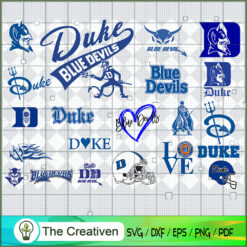 Duke Blue Devil SVG Cut File for Cricut & Silhouette