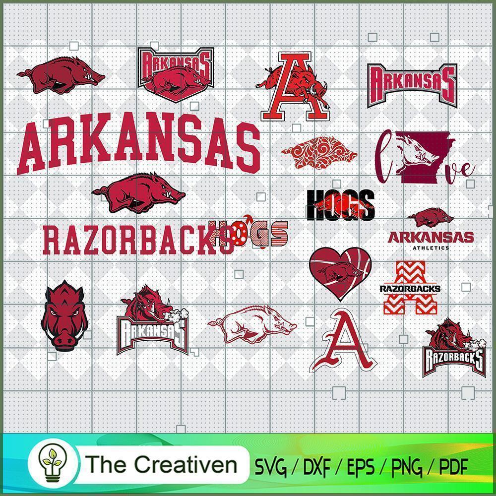 Arkansas Razorbacks SVG Cut File for Cricut & Silhouette 1 Arkansas Razorbacks SVG Cut File for Cricut & Silhouette