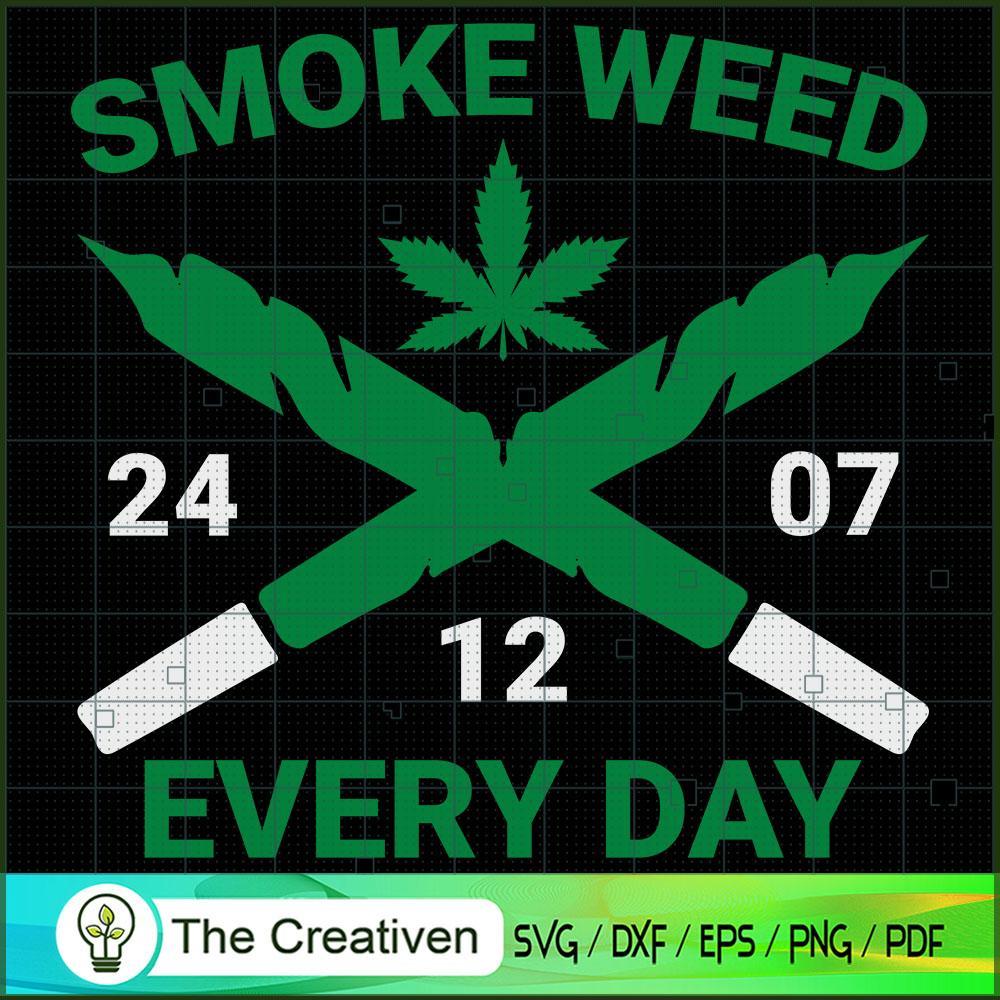 Smoke Weed Everyday SVG Cut File for Cricut & Silhouette 1 Smoke Weed Everyday SVG Cut File for Cricut & Silhouette
