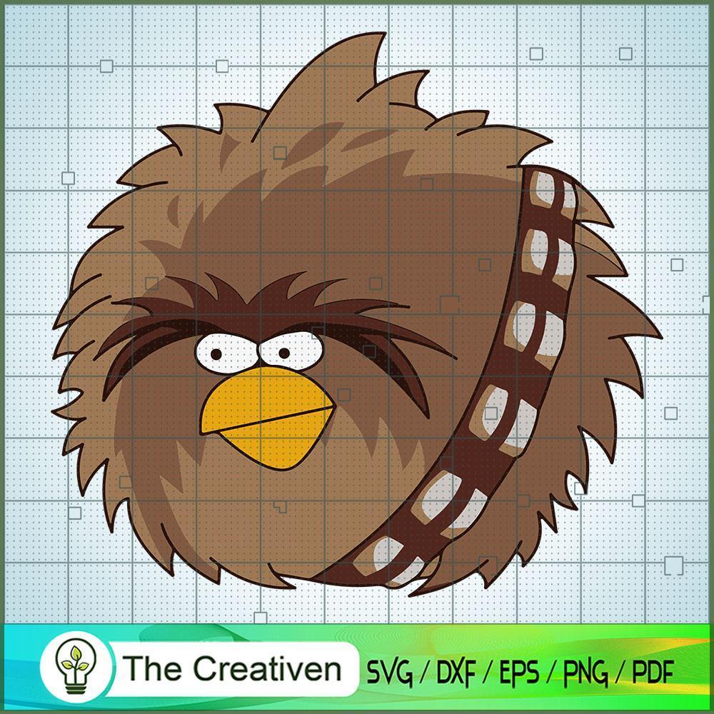 Angry Birds Star Wars Chewbacca SVG Cut File for Cricut & Silhouette 1 Angry Birds Star Wars Chewbacca SVG Cut File for Cricut & Silhouette