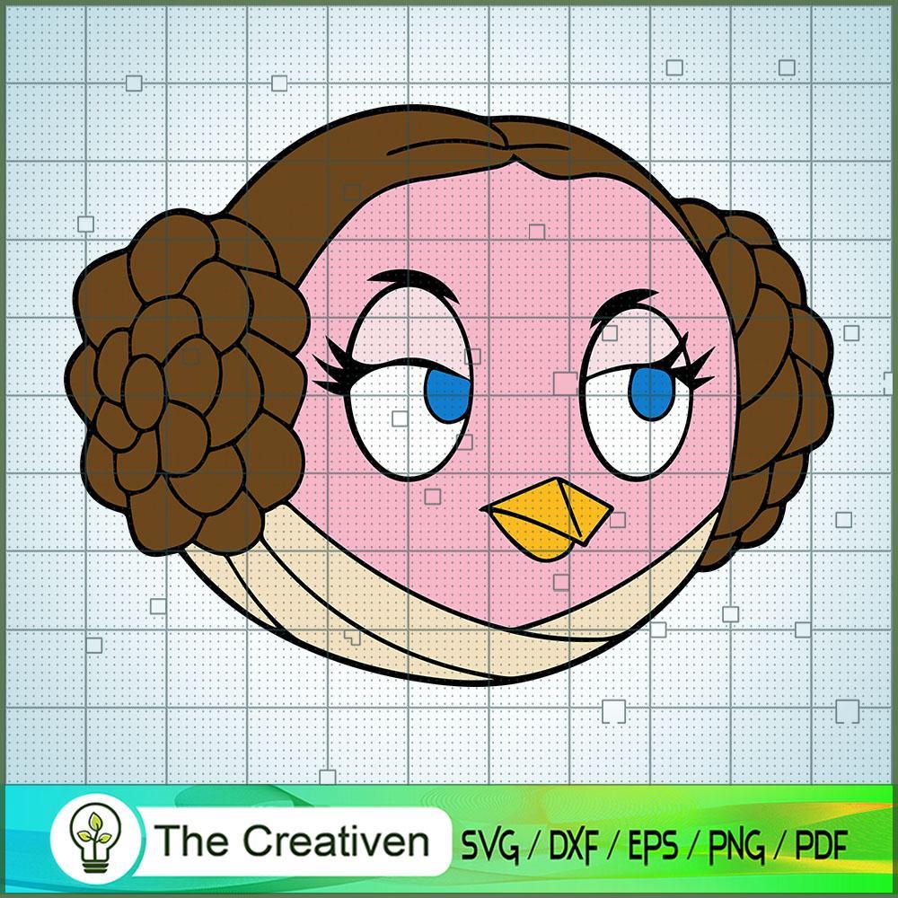 Angry Birds Star Wars Leia SVG Cut File for Cricut & S Design 12130 1 Angry Birds Star Wars Leia SVG Cut File for Cricut & S Design 12130