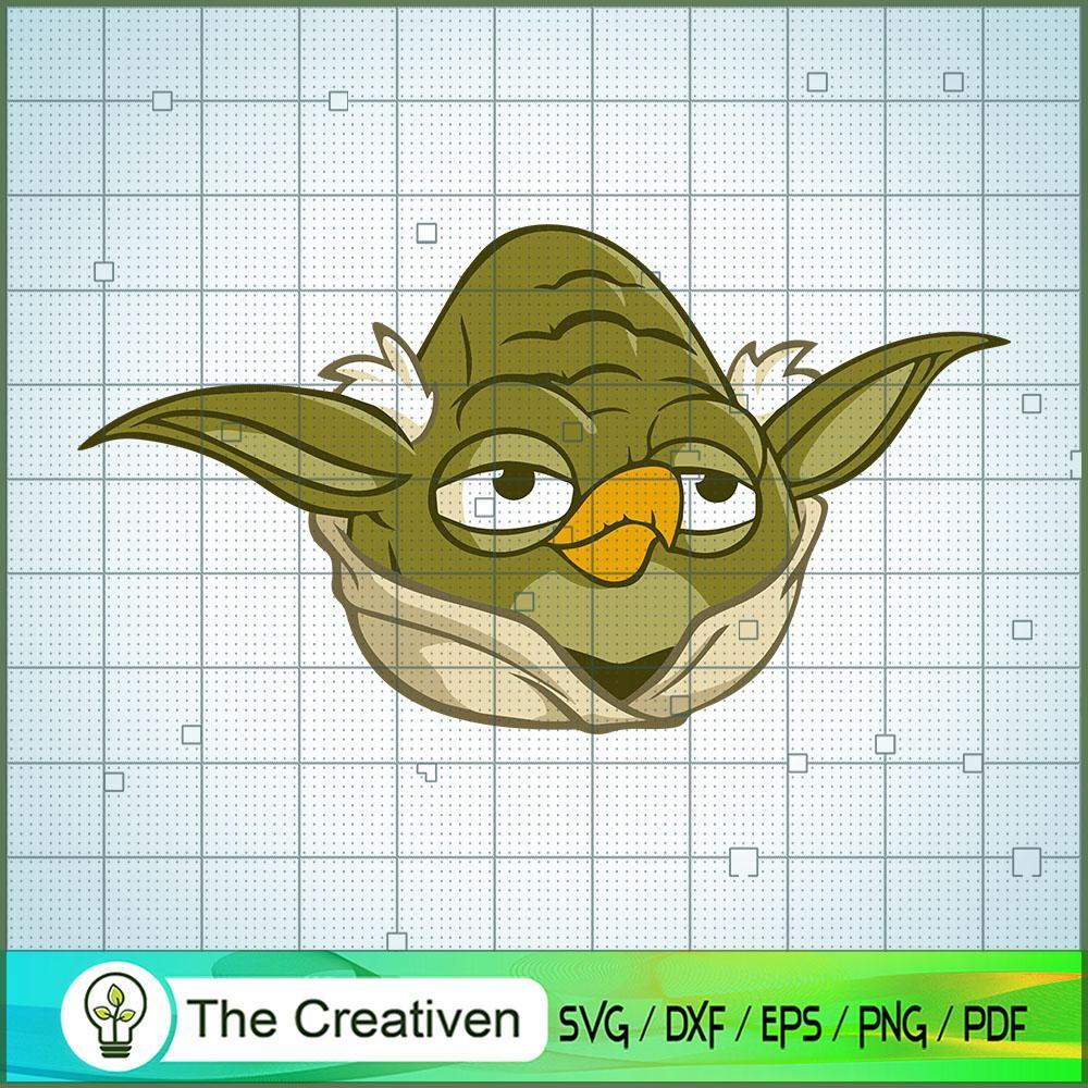 Angry Birds Star Wars Yoda SVG Cut File for Cricut & Silhouette 1 Angry Birds Star Wars Yoda SVG Cut File for Cricut & Silhouette