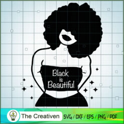 Crop Shirt Black Is Beautiful SVG, Africa Woman SVG, Black Woman SVG