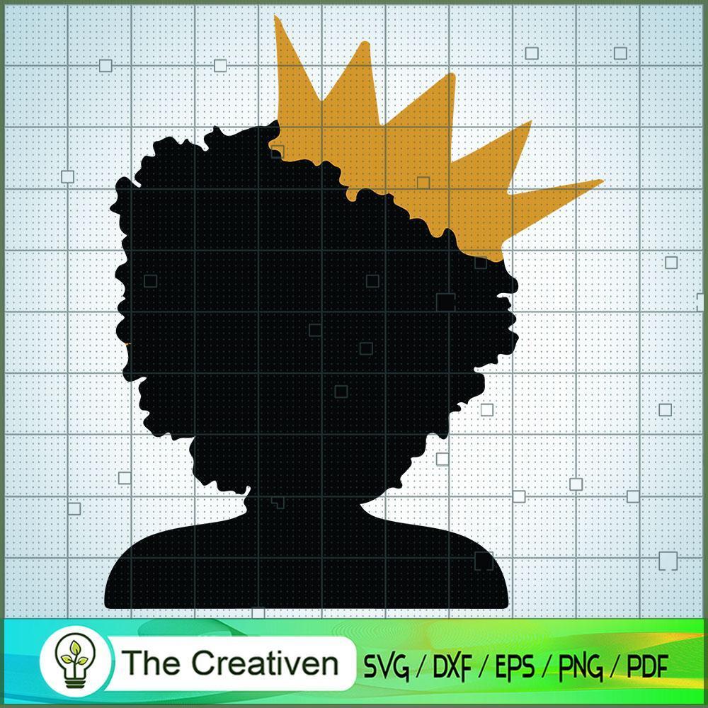 Shadow Black Girl Crown SVG, Africa Woman SVG, Black Woman SVG 1 Shadow Black Girl Crown SVG, Africa Woman SVG, Black Woman SVG