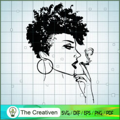 Woman Smoking SVG, Africa Woman SVG, Black Woman SVG