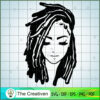 Dreadlock Woman SVG, Africa Woman SVG, Black Woman SVG
