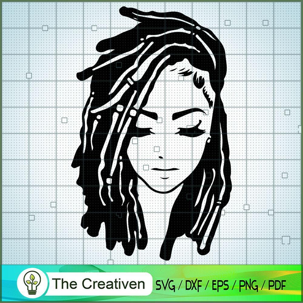 Dreadlock Woman SVG, Africa Woman SVG, Black Woman SVG 1 Dreadlock Woman SVG, Africa Woman SVG, Black Woman SVG