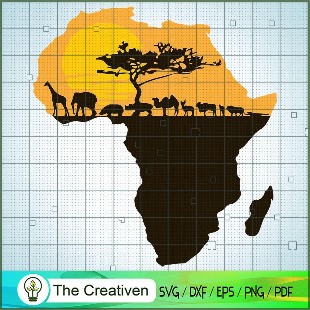 Africa Animals In Head Black Woman SVG, Africa Woman SVG, Black Woman SVG 1 61 copy 6