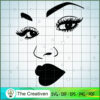 Facial Black Girl SVG, Africa Woman SVG, Black Woman SVG