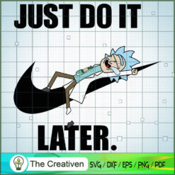 Rick Sanchez Nike Just Do It SVG Cut File for Cricut