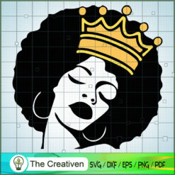 Afro Woman Crown Is Feeling Good SVG Cut File for Cricut & Silhouette