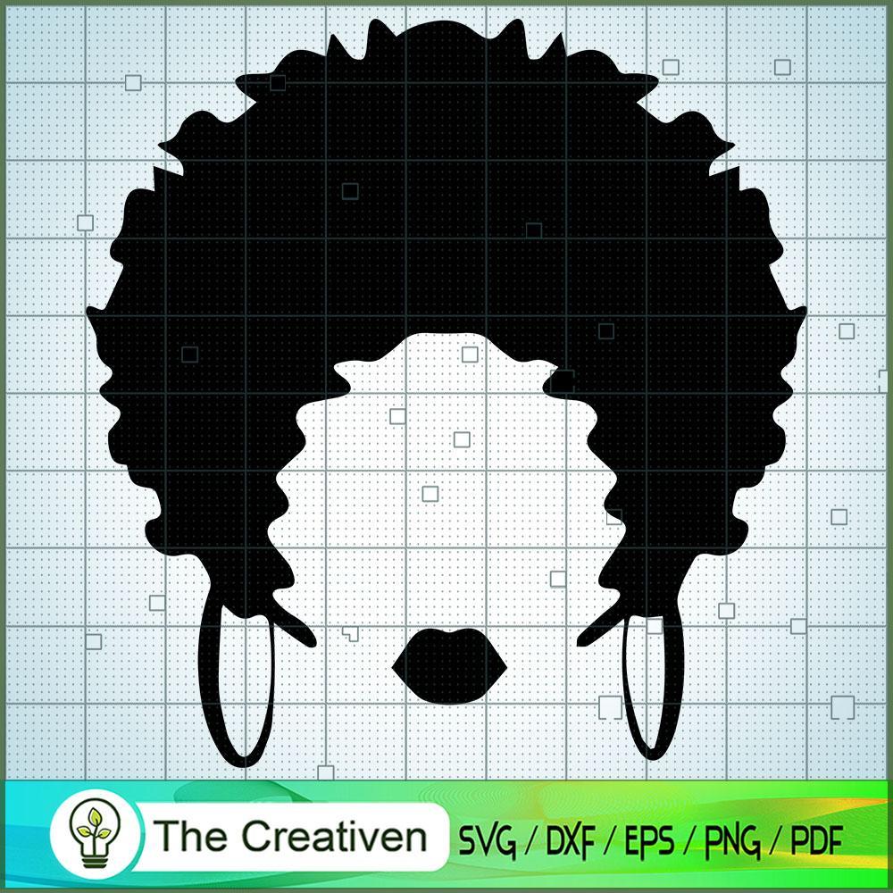 Shadow Afro Hair SVG, Africa Woman SVG, Black Woman SVG 1 Shadow Afro Hair SVG, Africa Woman SVG, Black Woman SVG