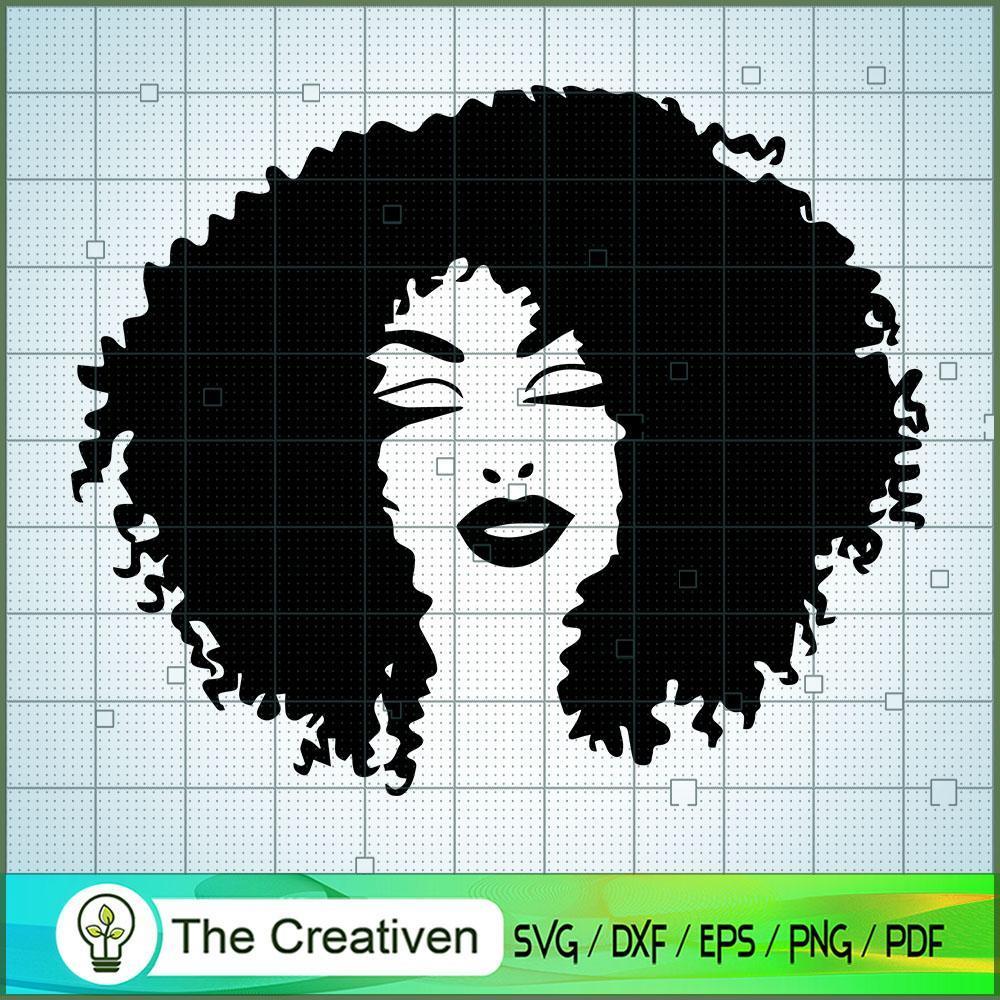 Afro Woman Feeling SVG, Africa Woman SVG, Black Woman SVG 1 Afro Woman Feeling SVG, Africa Woman SVG, Black Woman SVG