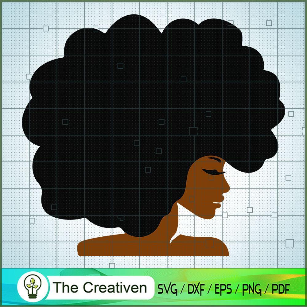 Afro Girl SVG, Africa Woman SVG, Black Woman SVG 1 Afro Girl SVG, Africa Woman SVG, Black Woman SVG