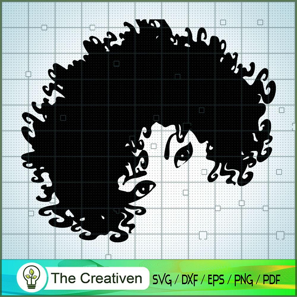 Afro Hair Woman SVG, Africa Woman SVG, Black Woman SVG 1 Afro Hair Woman SVG, Africa Woman SVG, Black Woman SVG