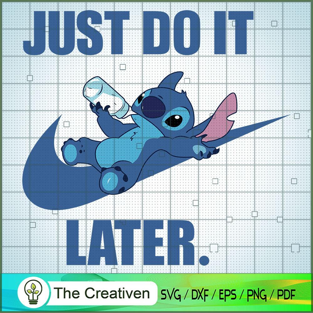 Just Do It Later Nike Stitch Blue SVG Cut File for Cricut & Silhouette 1 Just Do It Later Nike Stitch Blue SVG Cut File for Cricut & Silhouette