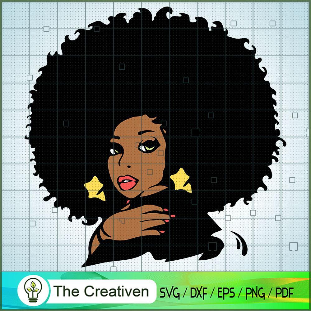 Black Afro Woman Face SVG Cut File for Cricut & Silhou Design 11838 1 Black Afro Woman Face SVG Cut File for Cricut & Silhou Design 11838