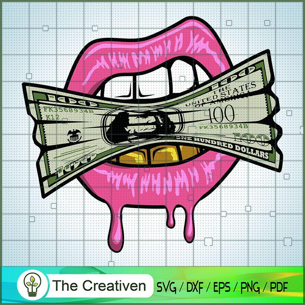 Sexy Lips Bite Money Cash 100 Dollar SVG, Lips SVG, Luxury SVG 1 Sexy Lips Bite Money Cash 100 Dollar SVG, Lips SVG, Luxury SVG