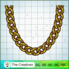 Gold Chain Link Necklace Jewelry SVG, Necklace SVG, Luxury SVG