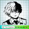 Shoto Todoroki SVG, Class 1-A Student SVG, My Hero Academy Movie SVG