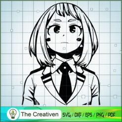 Ochako Uraraka SVG, Class 1-A Student SVG, My Hero Academy Movie SVG