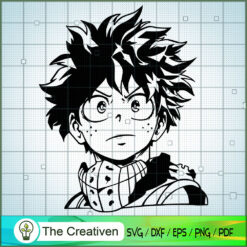 Izuku Midoriya SVG, Class 1-A Student SVG, My Hero Academy Movie SVG