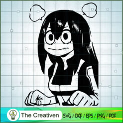 Tsuyu Asui SVG ,Class 1-A Student SVG, My Hero Academy Movie SVG