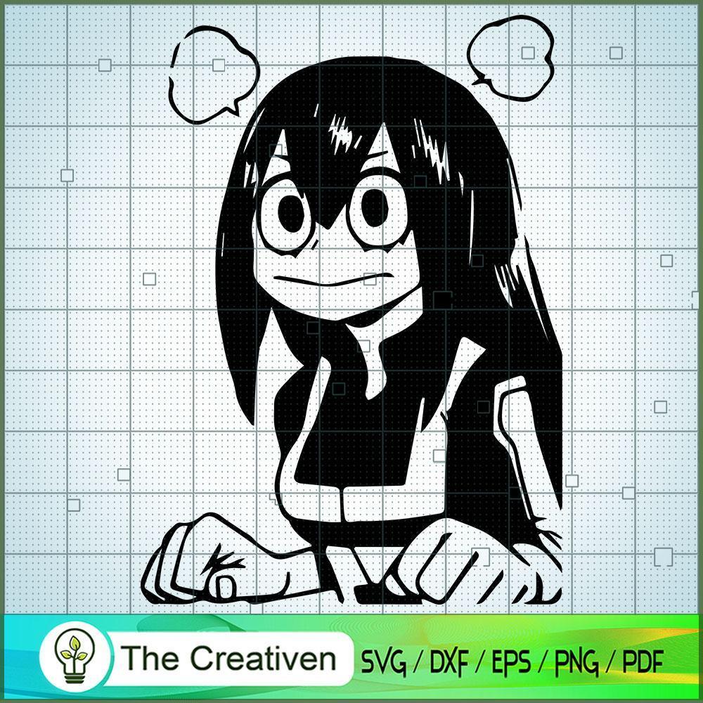Tsuyu Asui SVG ,Class 1-A Student SVG, My Hero Academy Movie SVG 1 Tsuyu Asui SVG ,Class 1-A Student SVG, My Hero Academy Movie SVG