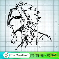 All Might Face SVG, U.A. High Teachers SVG, My Hero Academy Movie SVG