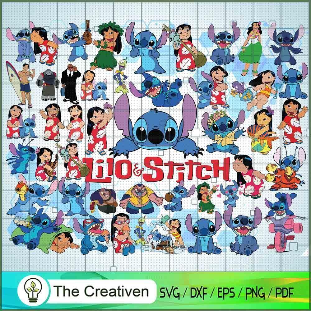 Lilo And Stitch Bundle SVG Cut File for Cricut & Silhouette 1 Lilo And Stitch Bundle SVG Cut File for Cricut & Silhouette