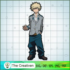 Katsuki Bakugou SVG Cut File for Cricut & Silhouette Design 11604