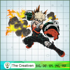 Katsuki Bakugou Cool SVG , Class 1-A SVG, My Hero Academy Movie SVG