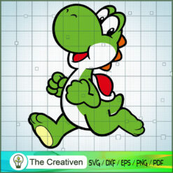 Yoshi Mario SVG Cut File for Cricut & Silhouette Design 11545