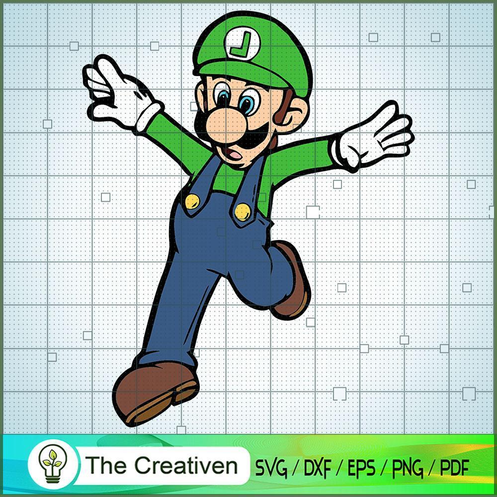 Luigi Mario SVG Cut File for Cricut & Silhouette Design 11526 1 Luigi Mario SVG Cut File for Cricut & Silhouette Design 11526