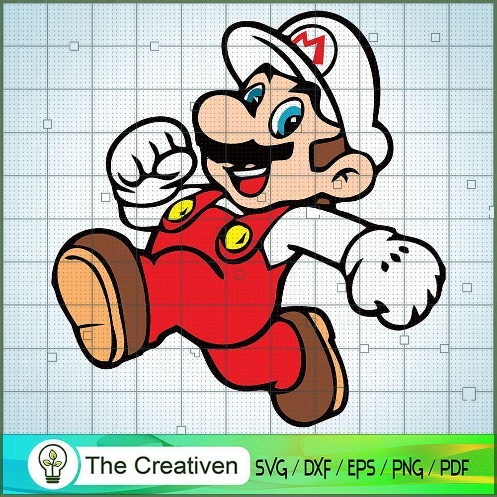 Mario White SVG , Game Mario SVG, Funny Mario SVG 1 Mario White SVG , Game Mario SVG, Funny Mario SVG