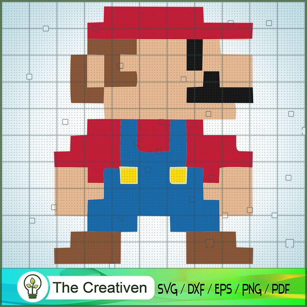 Mario 8 Bit SVG , Game Mario SVG, Funny Mario SVG 1 Mario 8 Bit SVG , Game Mario SVG, Funny Mario SVG