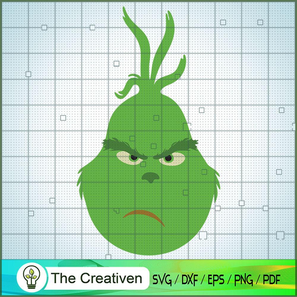 Grinch Face Angry SVG, Grinch Christmas SVG, The Grinch SVG 1 Grinch Face Angry SVG, Grinch Christmas SVG, The Grinch SVG