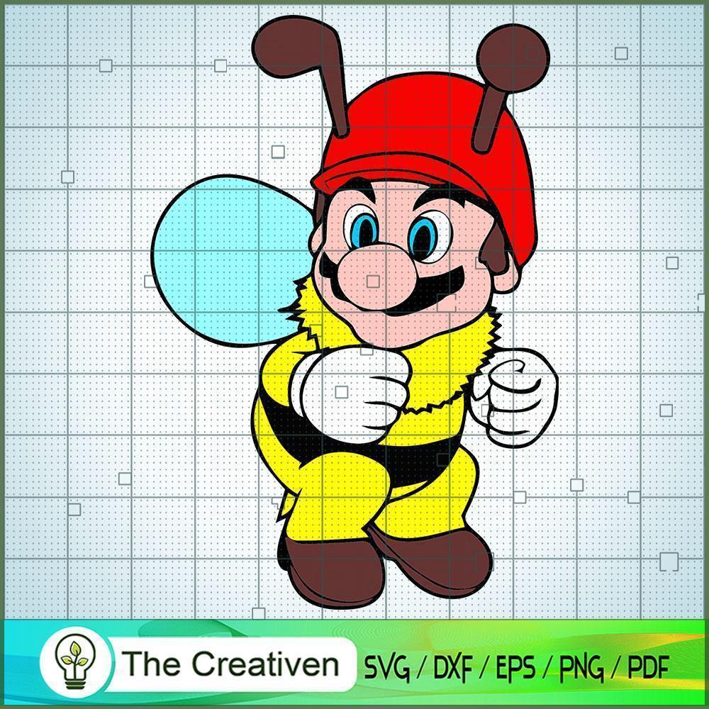 MarioBee SVG , Game Mario SVG, Funny Mario SVG 1 Mario PNG 5 copy